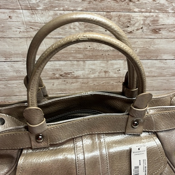 NWT Worthington Bone March Krinkle Handbag Shoulder Bag Crossbody purse - Picture 9 of 16